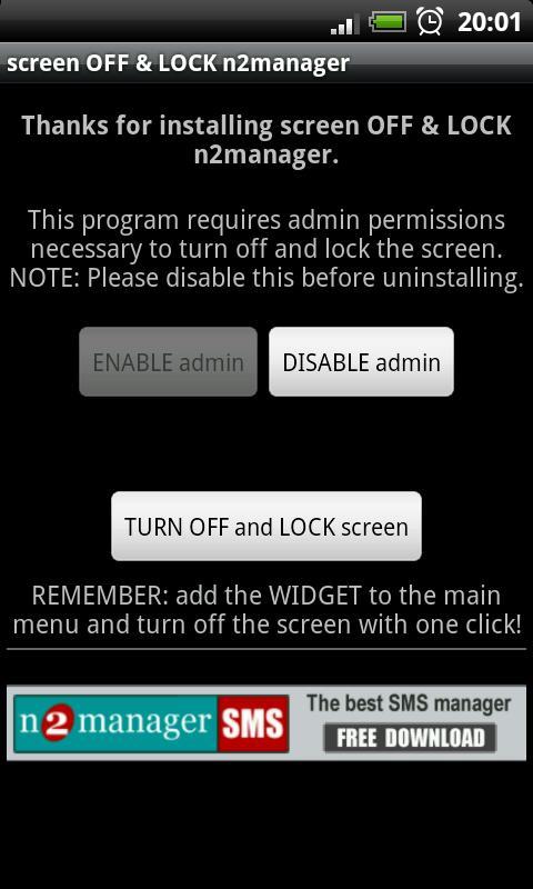 screen OFF &amp; LOCK n2manager截图4