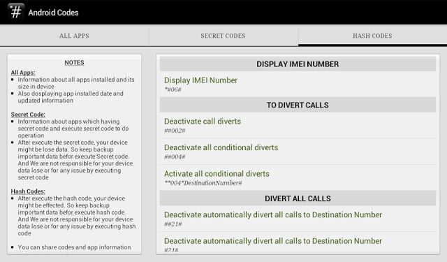 SECRET CODES &amp;&amp; HASH CODES截图4