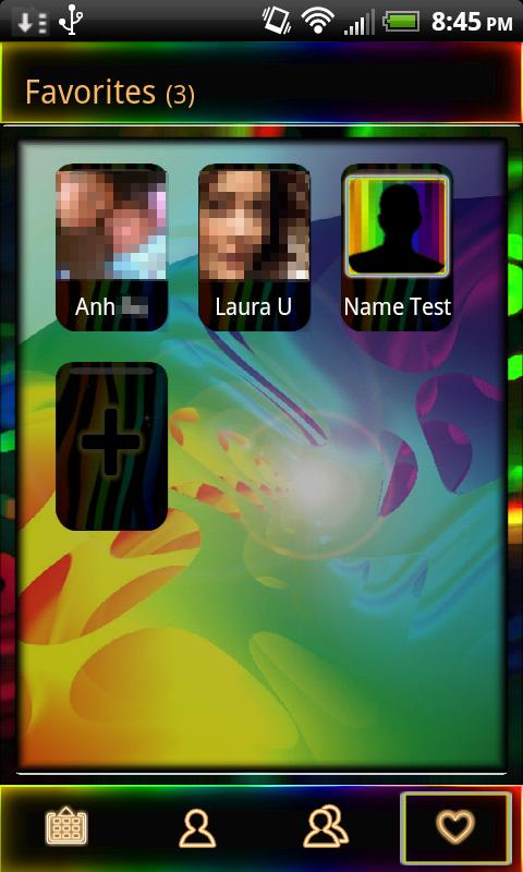 GO Contacts Ex Leopard Theme截图5