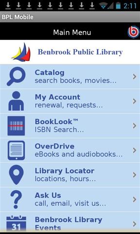 布鲁克公共图书馆 Benbrook Public Library Mobile截图3