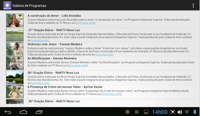 Web TV Esp&iacute;rita Nova Luz截图1