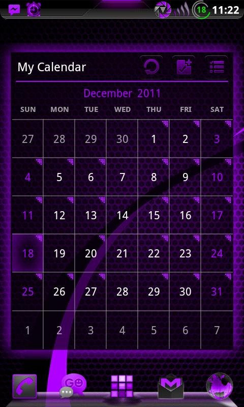 GOWidget DeepPurple ICS - Free截图10