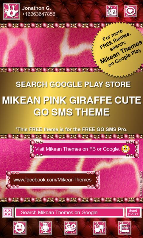 GO SMS Cute Monkey Blue Theme截图7