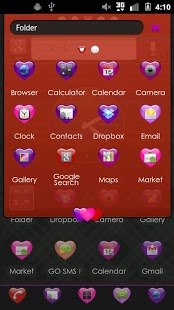 GO Launcher EX Hearts Theme截图1