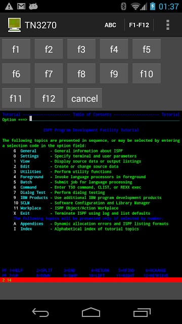 Mocha TN3270 Lite截图1