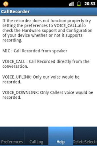 Call Recorder For Jelly Bean截图1