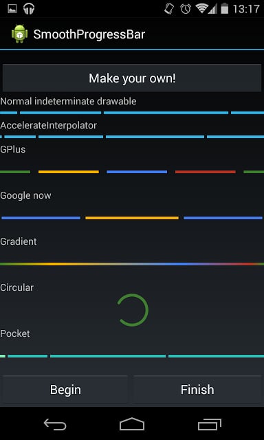 SmoothProgressBar Demo截图2