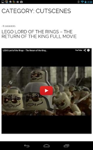 Lego LOTR Walkthroughs截图2