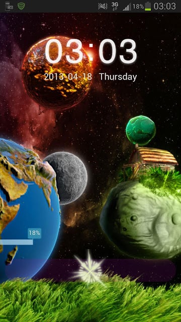 GO Locker Theme 宇宙截图2