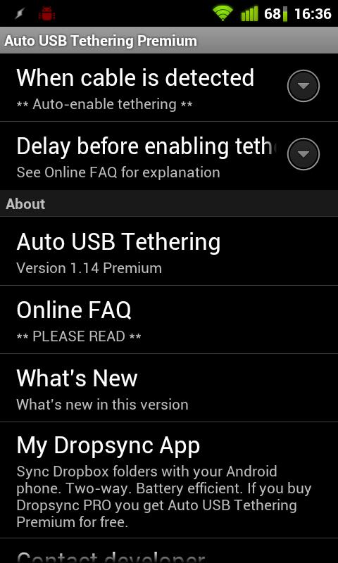 Auto USB Tethering Premium截图9