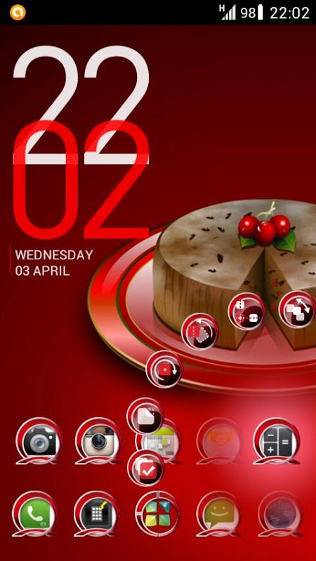 Next Launcher Theme RedLi截图4