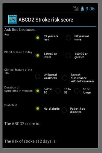 ABCD2 Stroke risk截图3