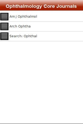 Ophthalmology Core Journals截图4