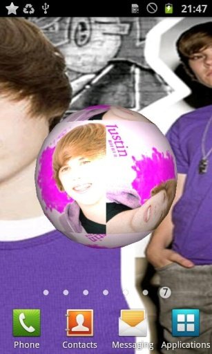 Justin Bieber 3D LiveWallpaper截图2