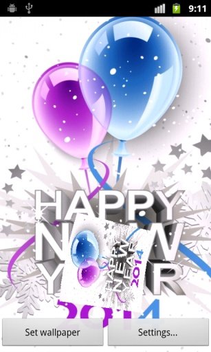 3D New Year Live Wallpaper截图3