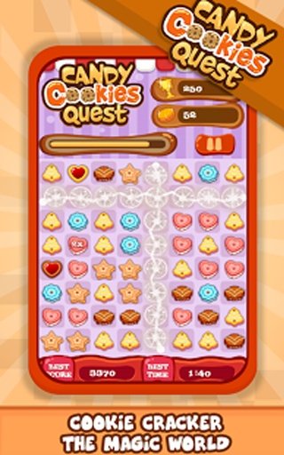 Candy Cookie Quest-Candy games截图2