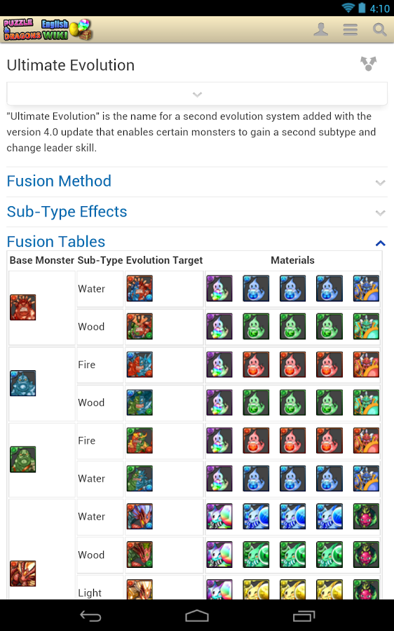 Puzzle & Dragons Wiki截图3