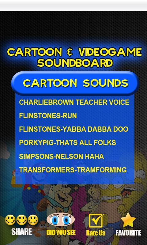 Cartoon &amp; Videogame Soundboard截图1