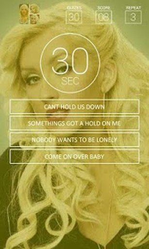 Christina Aguilera Music Quiz截图6