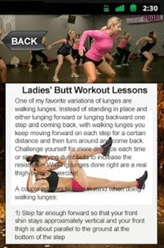 Ladies' Butt Workout Lessons截图5