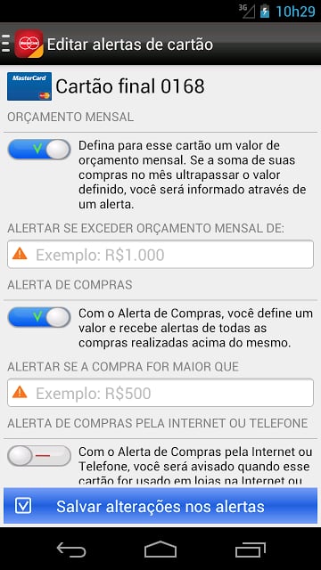 MasterCard Controle Brasil截图2