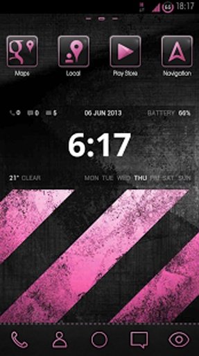 greyPINK HD Launcher Theme截图1