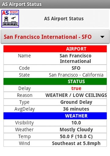 AS Airport Status截图2