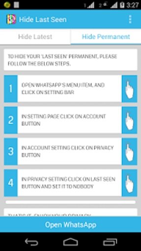 whatsapp Last Seen Hider Free截图8