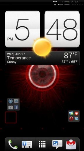 Red Droid - Sense 4 HD Skin截图8