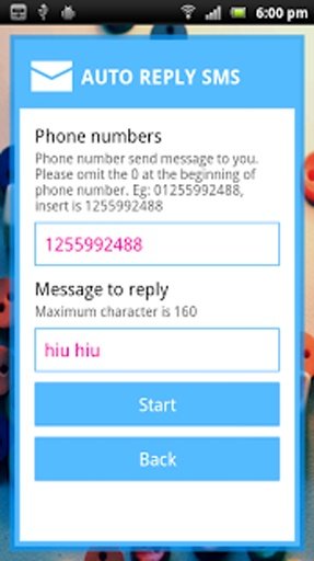 SMS Auto @Auto send, reply SMS截图4