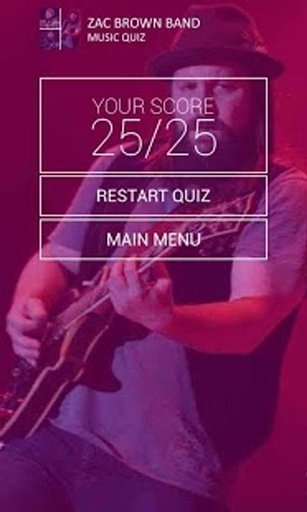 Zac Brown Band Music Quiz截图2