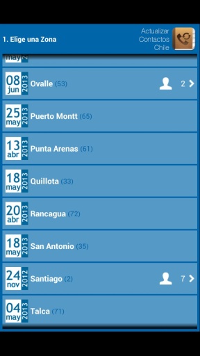 Actualizar Contactos Chile截图4