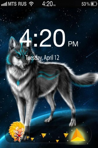 4D Wolves Lock Screen截图2