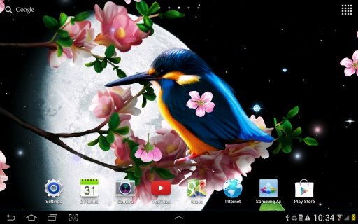 Sakura and Bird Live Wallpaper截图3