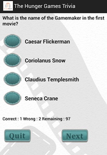 The Hunger Games Trivia截图5