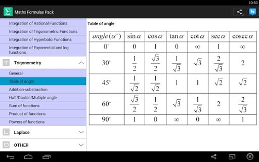 Maths formulas pack截图6