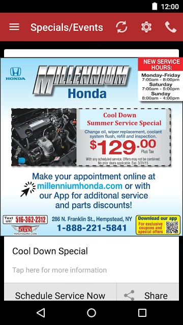 Millennium Honda DealerApp截图2