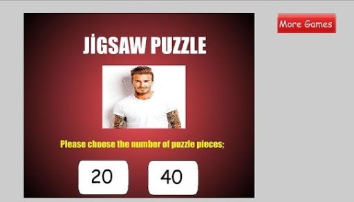 David Beckham Jigsaw Game截图3