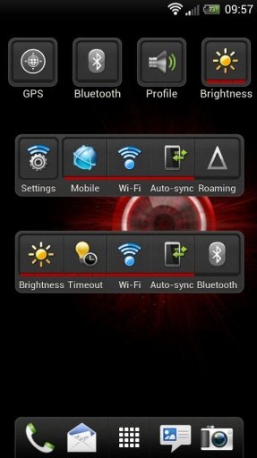 Red Droid - Sense 4 HD Skin截图5