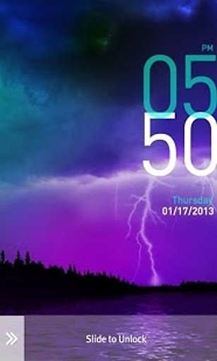 MxLock Theme Sky_Thunderstorms截图4