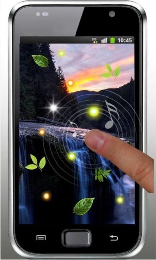 Waterfall n Moon HD LWP截图1