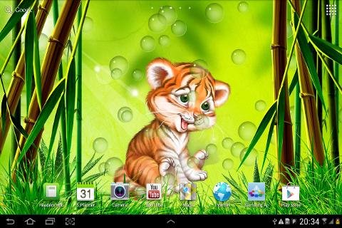 Cute Tiger Cub Live Wallpaper截图3