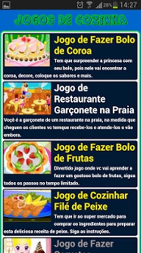 Jogos de Cozinha截图3