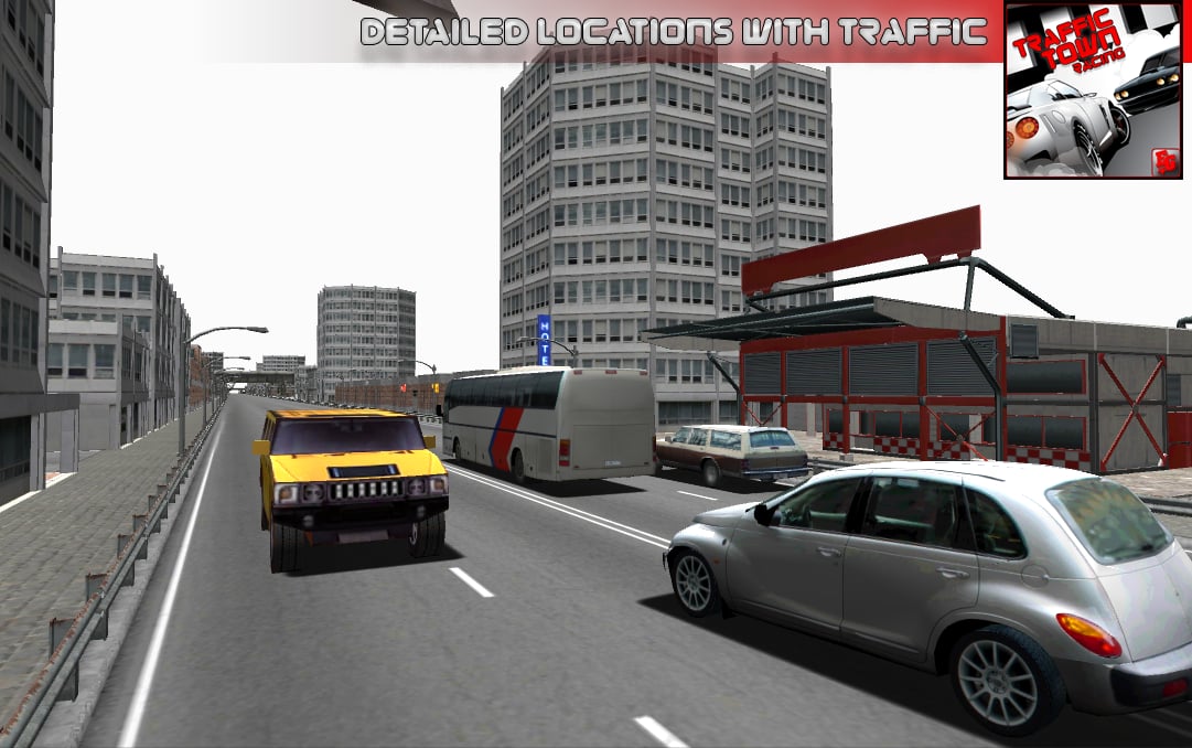 Traffic Town Runner Racing 4x4截图4