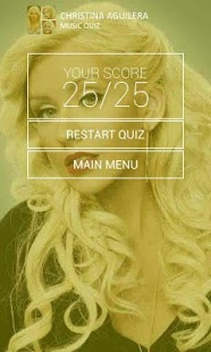 Christina Aguilera Music Quiz截图1