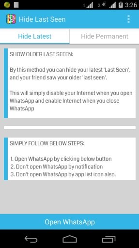 whatsapp Last Seen Hider Free截图5