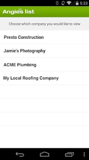 Angie's List Business Center截图2