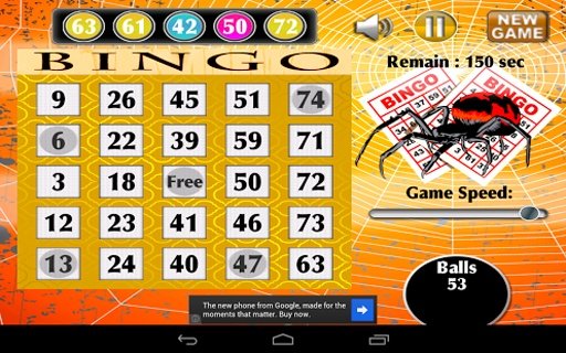 Bingo Spider Fun Free Game截图2