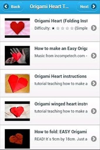 Origami Heart Tutorial截图1