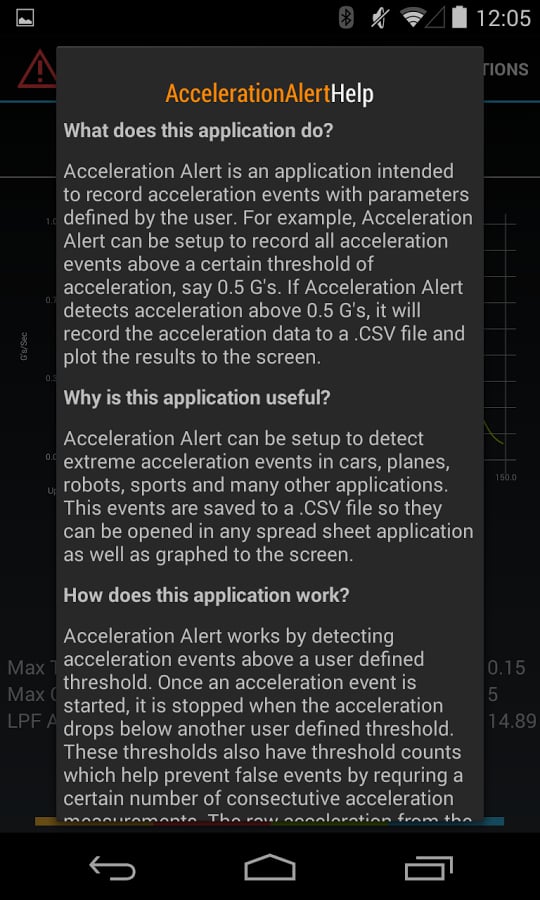 Acceleration Alert截图3